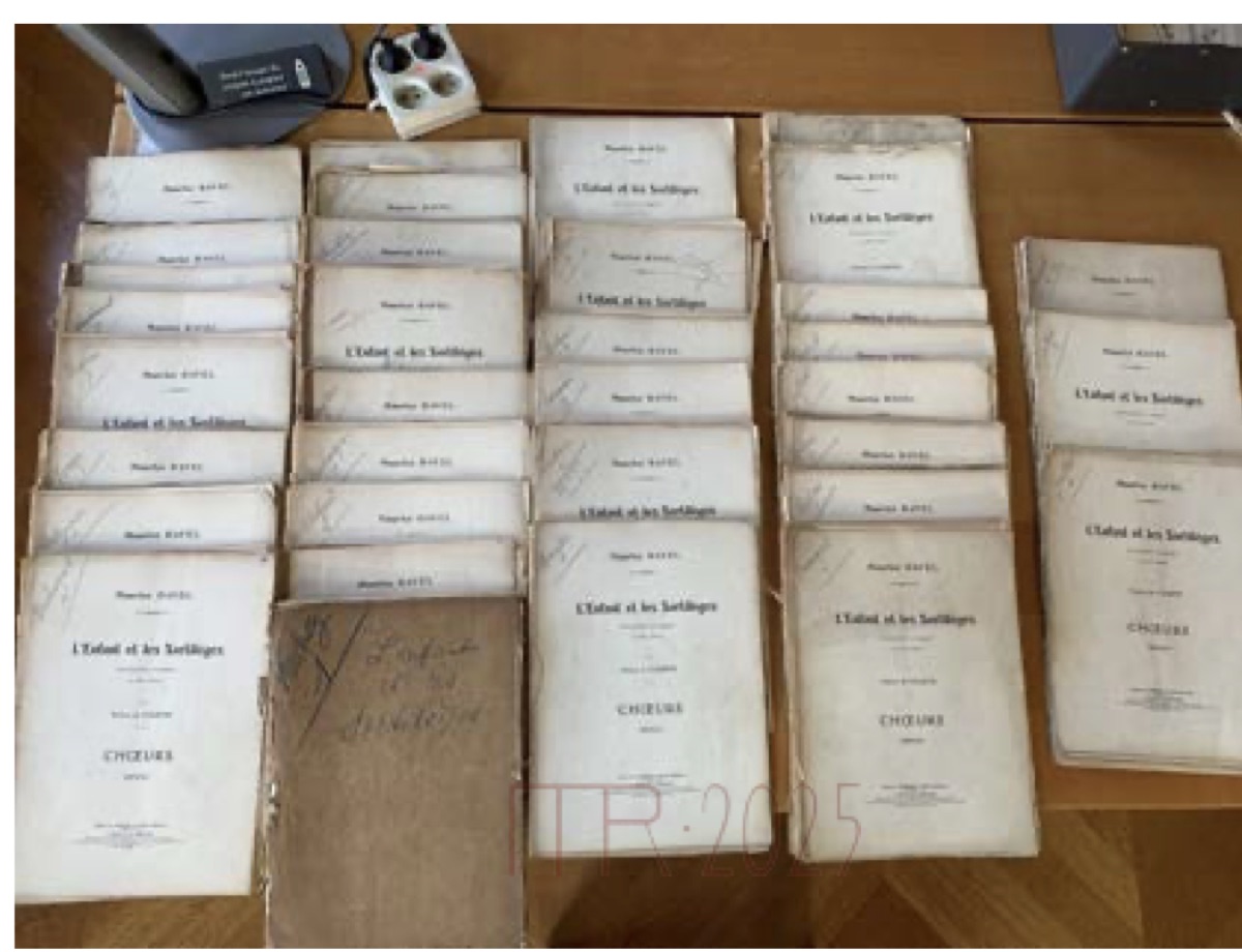 Chorus parts used at the French premiere in February 1926. Favart collection – Opéra music library – BnF