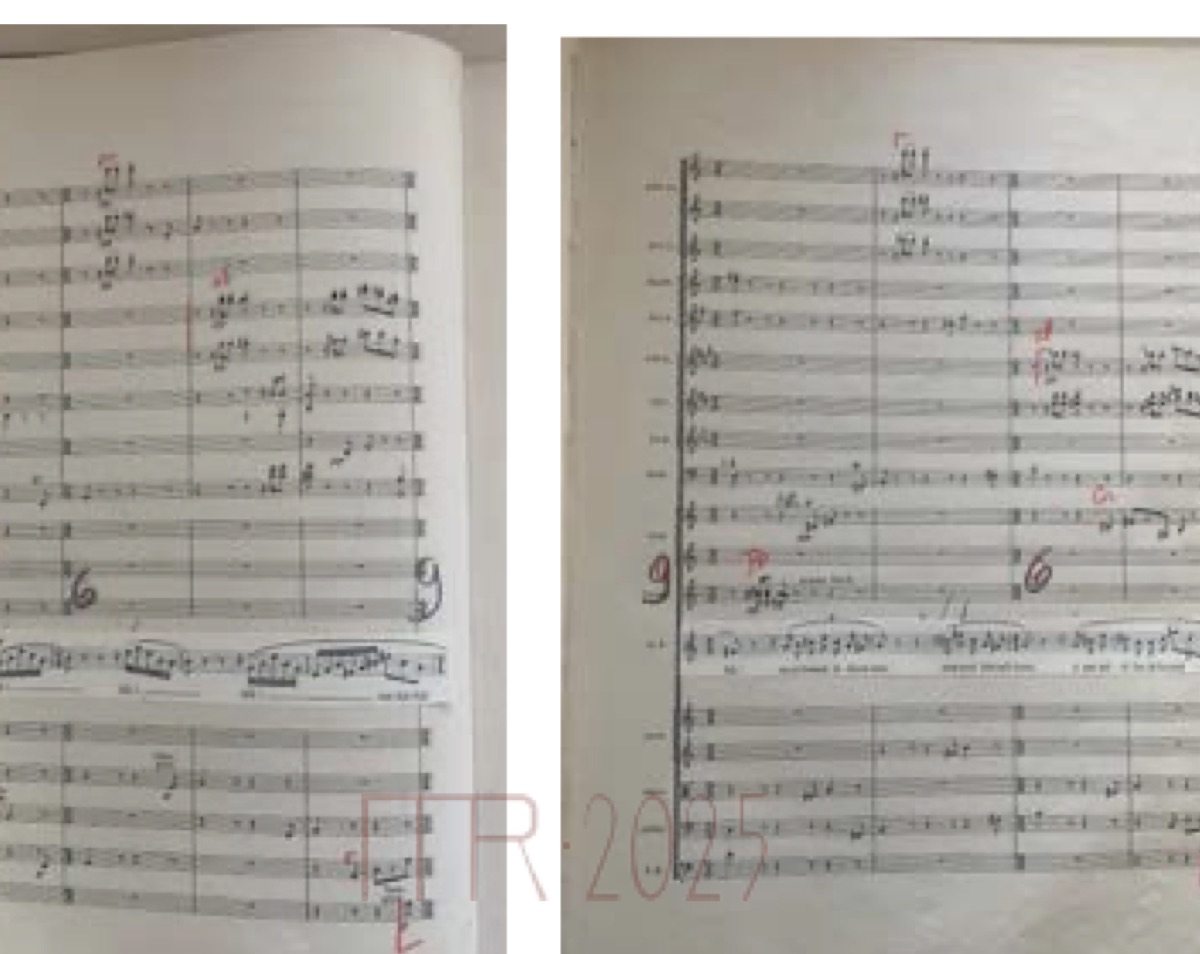 Durand full score, first engraving of 1925, without the “new, higher version”. Radio France – Orchestral Library